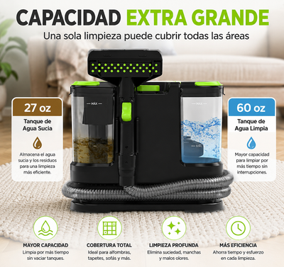Aspiradora de Agua Limpiadora de Alfombras Portátil